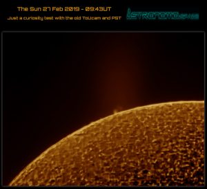The Sun 27 Feb 2019 - 09:43UT