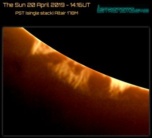 The Sun 20 April 2019 - 14:16UT