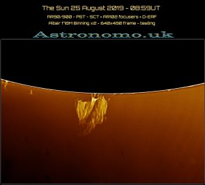 The Sun 25 August 2019 - 08:59UT 