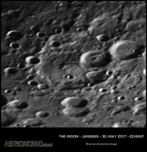 Moon - 30 May 2017 ~20:54UT Janssen - Blow-up of previous image