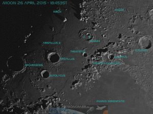 Moon 26 April 2015 - 18:45 BST
